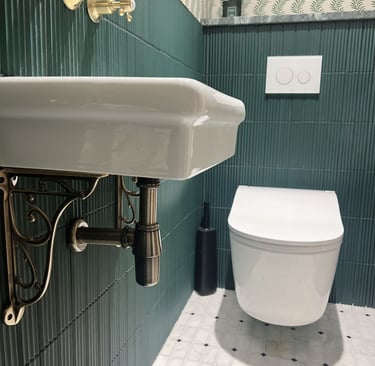 Selection of Nuova Home Improvements bathroom and kitchen projects, featuring walk‑in showers, frees