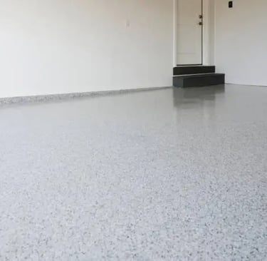Pour Epoxy Flake Floor for seamless durable flooring by Tswanacrete Botswana. Suppliers of Epoxy flooring.
