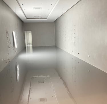 Quality durable Polyurethane flooring for pharmacy and commercial spaces in Botswana.