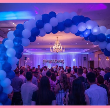 Balloon arches made by LexiMadeit for Corporate Events