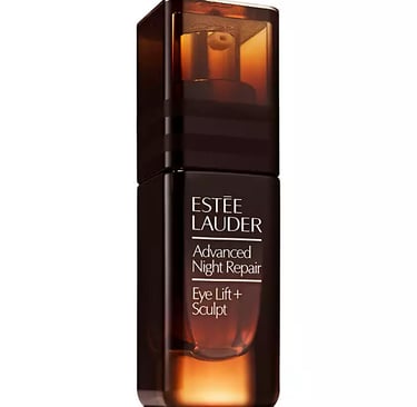 Estee Lauder Advanced Night Repair Eye Lift and Sculpt serum bottle for anti-aging skincare.