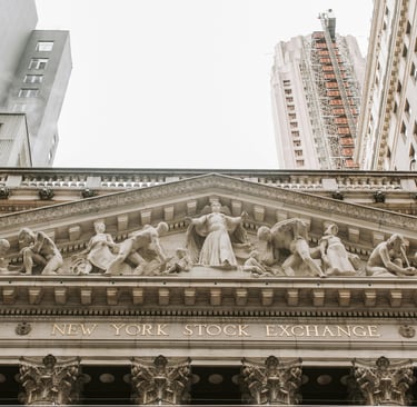 relief of statues over the New York Stock Exchange