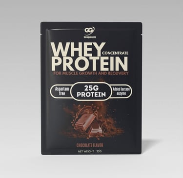 Glowgains whey protein chocolate