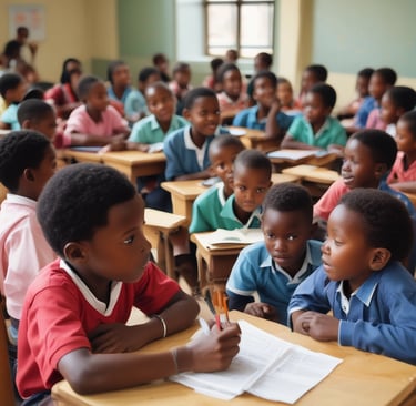 Three boxes of handmade soap labeled 'Rose Basil' from Vya Naturals are arranged on a surface surrounded by scattered red rose petals. The boxes are neatly aligned, displaying their minimalist design with a focus on natural ingredients.