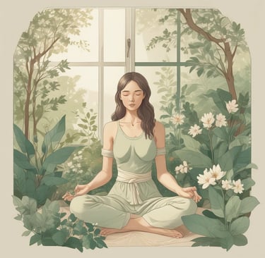 A serene landscape promoting wellness and tranquility.