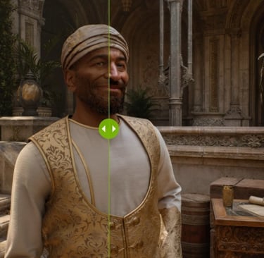 Comparison image of DLSS5 off and on.