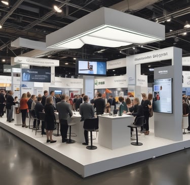 An engaging photo of the Melaka Resources team at a trading event.