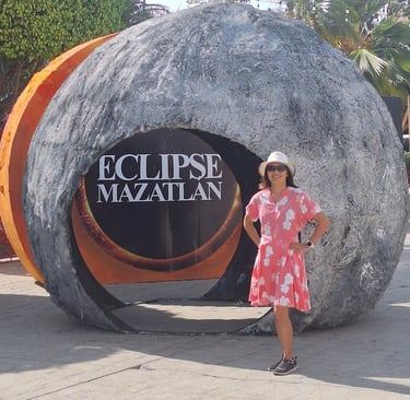 Mazatlán Eclipse 2024 Display