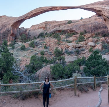 Janet at Landscape Arch