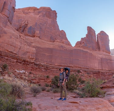 Park Avenue in Arches National Park