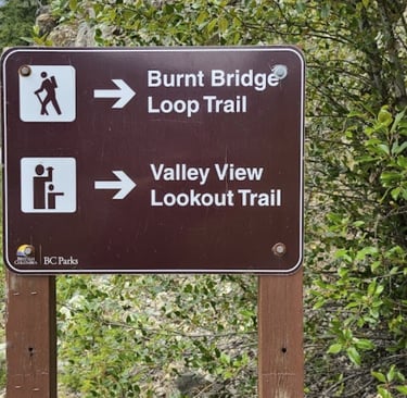 Burnt Bridge Loop Trail Sign