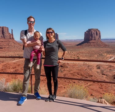 View from the Visitor center in Monument Valley