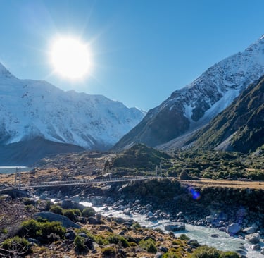 Third Swing Bridge on the Hooker Valley Track