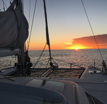 Sunset on our first day