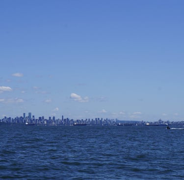View of Vancouver from the water