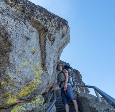 Narrow section on Moro Rock Trail