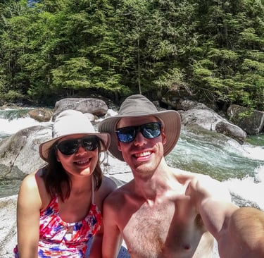 Swimming at Widgeon Falls