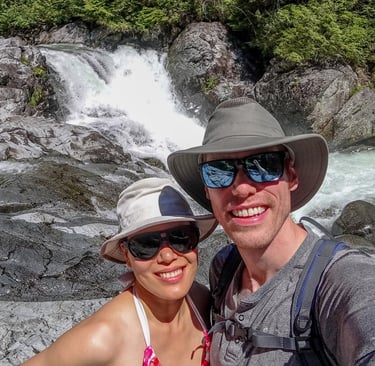 Arriving at Widgeon Falls