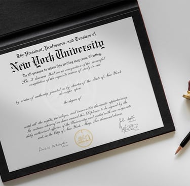 Buy fake New York University Diploma