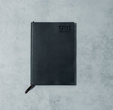 a journal called 5FIVE Journal its 5 minutes 5 days with God enter the secret place easily