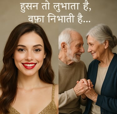 हुस्‍न की तड़प बनाम वफा की मिठास