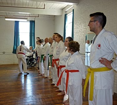 Adult Testing in old CSKC Dojo