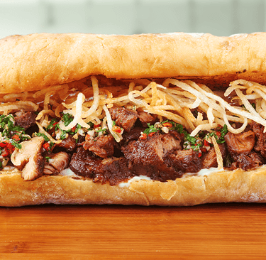 Vegan Steak Frites with Lions mane, Chimichurri 