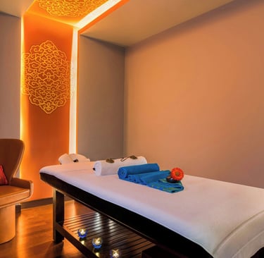 Massage bench for guests