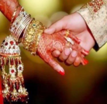 hindu marriage ceremonies going on