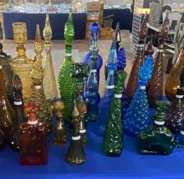 Vintage glassware, mid century modern, MCM, barware