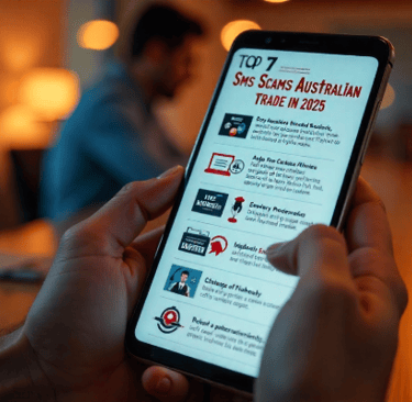 "Example of an Australian SMS scam falsely claiming a Medicare card has expired and urging the recip