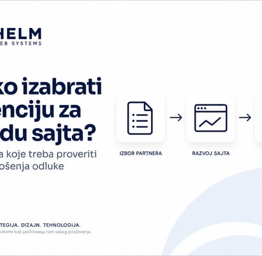 Kako izabrati agenciju za izradu sajta kroz proces analize, razvoja web sistema i ostvarivanja poslovnih rezultata.