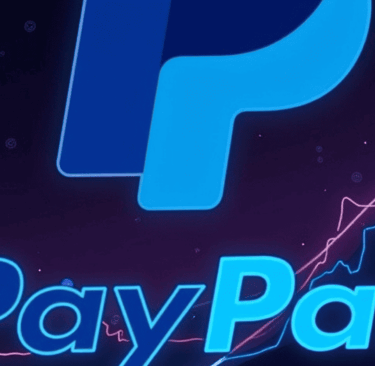 Pay Pal is written on statistic background