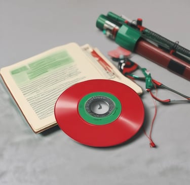 Two bottles labeled 'hella co.' with designs indicating milk tea products, one for shower cream and the other for hair therapy, are placed on textured stone-like blocks. A reflective, crinkled foil serves as the backdrop, adding a metallic element to the composition.