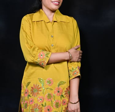 mustard-yellow-muslin-floral-embroidered-co-ord-set-for-women-closeup