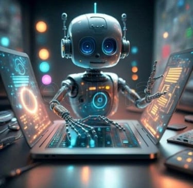 imagem ilustra a inteligência artificial usada no dia a dia como ferramenta de trabalho.