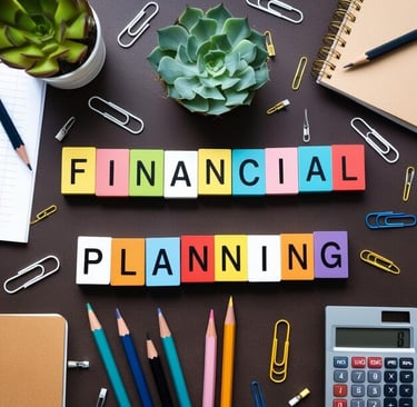 imagem da palavra escrita de plano financeiro.