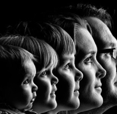 imagem do processo da evolução humana .