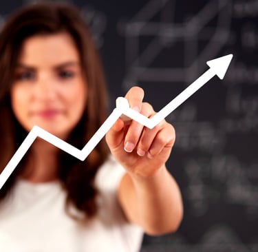 imagem de um gráfico indico um índice financeiro.