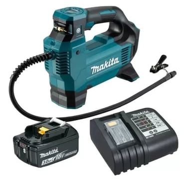 Compressor De Ar Dmp181z 18v Makita Com Bateria E Carregador