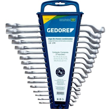 Jogo Chave Combinada 6 A 22mm Completo 17 Pçs 1b 17m Gedore