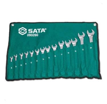 Jogo De Chaves Combinadas 8 A 24mm Com 14 Peças Sata - St090 Cor Neutro