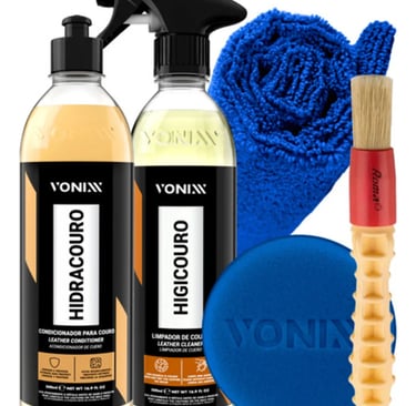 Kit Limpa Bancos De Couro Vonixx Higicouro Hidracouro