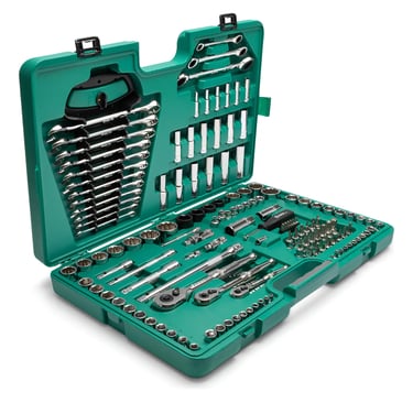 Kit Maleta Jogo Ferramentas 150 Peças Sata Aço Cromo Vanádio