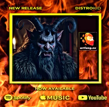 a picture of a demon in a fire