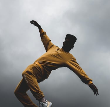 Dancer moving their body