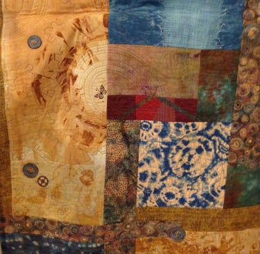 Chaos Theory by Lu Peters. Art quilt.