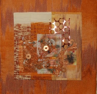 Ebb and Flow by Lu Peters. Art Quilt. Dedicated to Flo Barry.