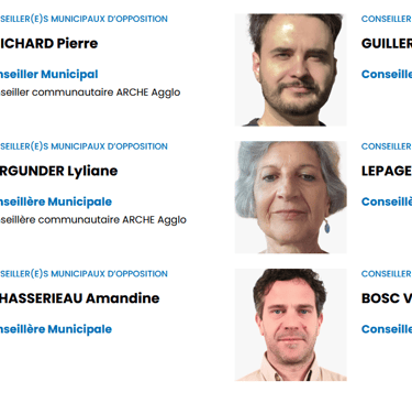 Conseillers municipaux TEC - Juin 2025