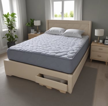Double Divan Bed with Mattress affiliate link.